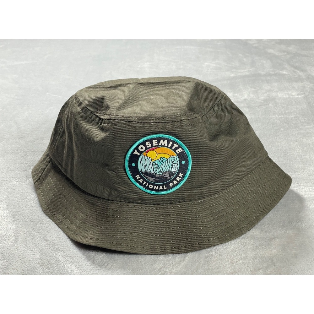 National Park Foundation Yosemite Bucket Hat Unisex OSFM Green 100% Cotton